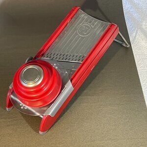 Progressive International PL8 Professional Mandoline Slicer, Red (1214)